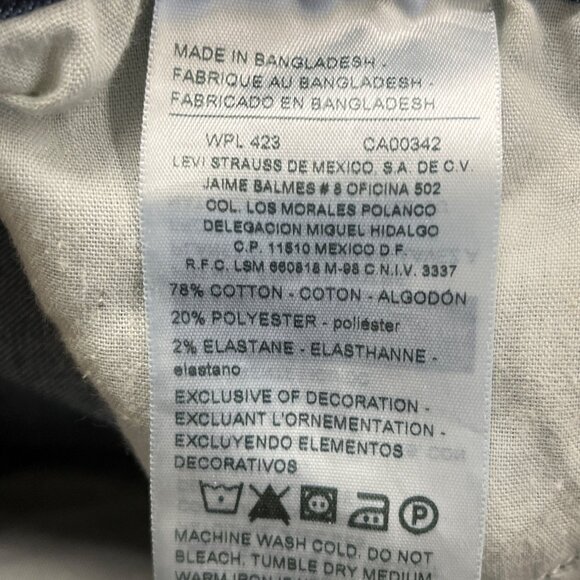 Denizen Levi’s Women's Dark Blue Denim Capri Jeans Stretch Slim Fit Sz 4 - Picture 8 of 10